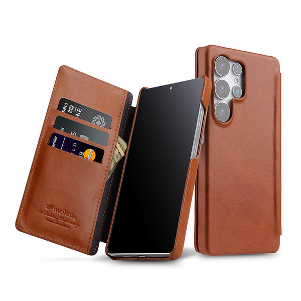 Face Book Pro Leather Case - Samsung Galaxy S25 Ultra - Oil Wax Leather