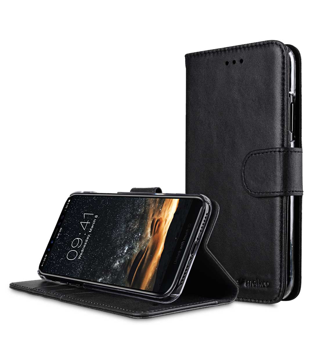 Iphone Xs Leather Case Black